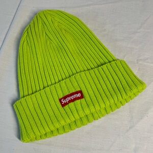Supreme Box Logo Beanie Lime Green OS